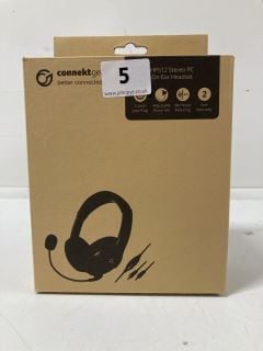 CONNEKTGEAR STEREO PC ON EAR HEADSET - MODEL HP512