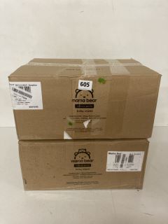 2X BOXES OF MAMA BEAR SENSITIVE BABY WIPES