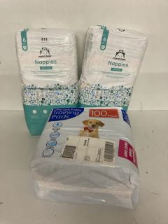 3X ASSORTED ITEMS INCL. MAMA BEAR NAPPIES