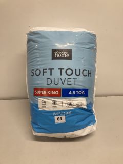 GEORGE HOME SOFT TOUCH SUPER KING DUVET SET 4.5 TOG