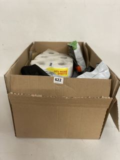 BOX OF ASSORTED ITEMS INCL. BRABANTIA 40 PERFECTFIT BIN BAGS