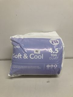 DUNELM SOFT & COOL 4.5TOG DOUBLE DUVET SET