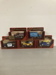 5 X ASSORTED VINTAGE COLLECTABLE MODELS OF YESTERYEAR TO INCLUDE SHELL & MICHELIN