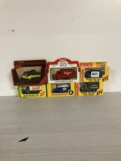 6 X ASSORTED VINTAGE COLLECTABLE MODELS TO INCLUDE CASTROL & GTX