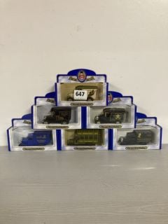 6 X ASSORTED VINTAGE COLLECTABLE OXFORD DIE CAST METAL CARS TO INCLUDE BALMORAL CASTLE