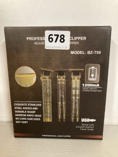 PROFESSIONAL HAIR CLIPPER WITH ADJUSTABLE BLADE CLIPPER - MODEL BZ-T99