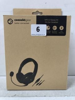 CONNEKTGEAR STEREO PC ON EAR HEADSET - MODEL HP512