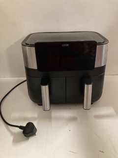 LOGIK 2850W DUAL BASKET AIR FRYER MODEL: L72AFB23