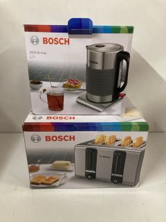 2X ASSORTED ITEMS INCL. BOSCH 3000W 1.7L KETTLE