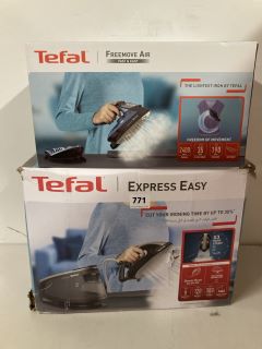 2X ASSORTED ITEMS INCL. TEFAL EXPRESS EASY IRON