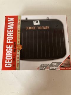 GEORGE FOREMAN MEDIUM SIZED FIT GRILL