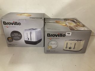 2X ASSORTED ITEMS INCL. BREVILLE 4 SLICE TOASTER