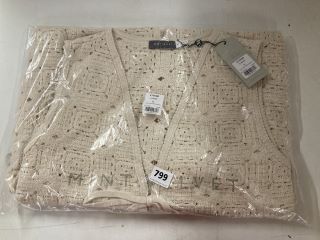 MINTVELVET WAISTCOAT IN CREAM SIZE XL