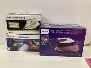 3X ASSORTED ITEMS INCL. ROWENTA ECO INTELLIGENCE IRON