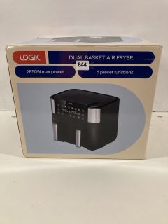 LOGIK 2850W DUAL BASKET AIR FRYER MODEL: L72AFB23