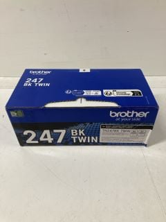 BROTHER AT YOUR SIDE 247 BK TWIN COLOUR TONER CARTRIDGE - RRP £130