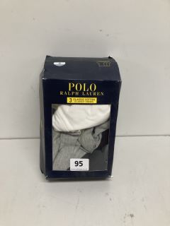 POLO RALPH LAUREN PACK OF 3 CLASSIC COTTON CREW TEES - SIZE S