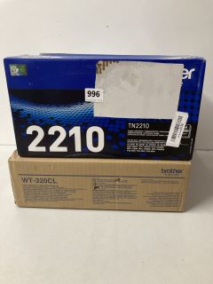 3 X ASSORTED ITEMS TO INCLUDE BROTHER WT-320CL TONER CARTRIDGE