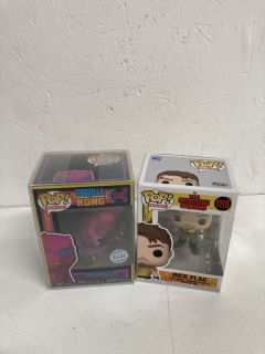 2 X FUNKO POP FIGURES INC GODZILLA + RICK FLAG