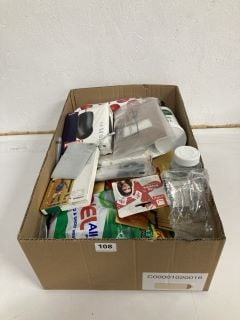 BOX OF ASSORTED ITEMS INC COMPUTER MOUSE, ARIEL ALL-IN-1 PODS