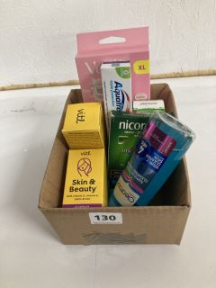 BOX OF ASSORTED ITEMS INC VITL SKIN & BEAUTY (18+ ID REQUIRED)