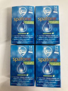 4 X SPATONE FOOD SUPPLEMENT IRON-RICH WATER + VITAMIN C