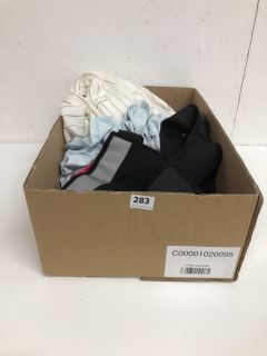 BOX OF ASSORTED CLOTHES INC FREETRAIN, CHELSEA PEERS