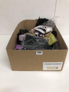 BOX OF ASSORTED CLOTHES INC SHIRTS, JUMPER