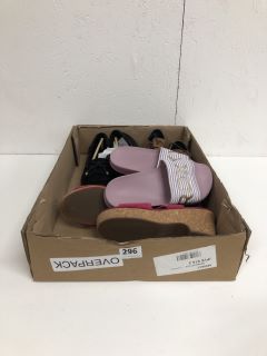 BOX OF ASSORTED SHOES