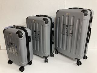 LUGG SET OF 3 GREY SUITCASES