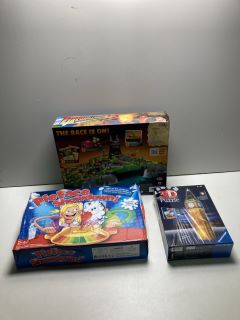 ASSORTED BOARD GAMES AND 3D PUZZLE