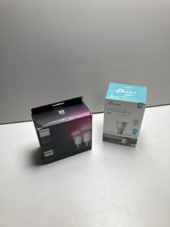 2 X PACKS OF SMART LIGHT BULBS INC PHILIPS, TP LINK