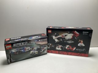 2 X LEGO CAR SETS INC MCLAREN, BMW