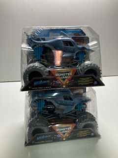 2 X MONSTER JAM MEGALODON TOY CAR