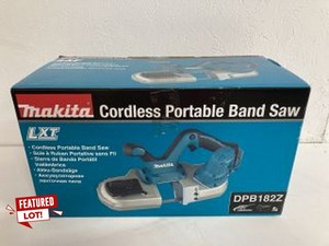 MAKITA CORDLESS PORTABLE BAND SAW DPB182Z RRP:£238 (18+ ID MAY BE REQUIRED)