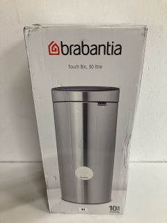 BRABANTIA TOUCH BIN, 30 LITRE SILVER