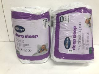 2 X BED ITEMS INC SILENTNIGHT DEEP SLEEP DUVET