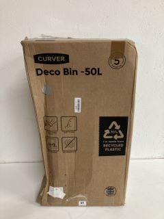 CURVER DECO BIN 50L