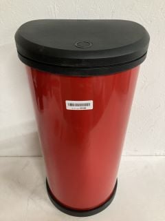 RED RUBBISH BIN