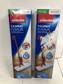 2 X VILEDA 1-2-SPRAY MAX