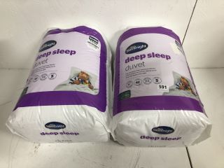 2 X SILENTNIGHT DEEP SLEEP DUVET