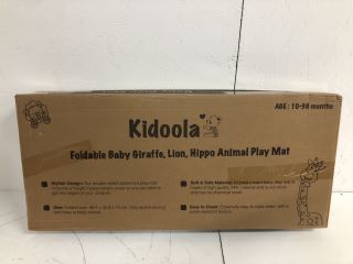 KIDOOLA FOLDABLE BABY GIRAFFE, LION, HIPPO ANIMAL PLAY MAT