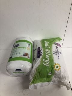 2 X BED ITEMS INC SILENTNIGHT ANTI-ALLERGY DUVET