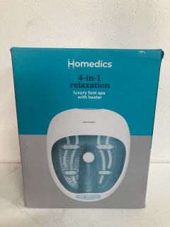 HOMEDICS 4-IN-1 RELAXATION FOOT SPA WITH HEATER