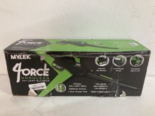 MYLEK 4ORCE CORDLESS 20V LEAF BLOWER