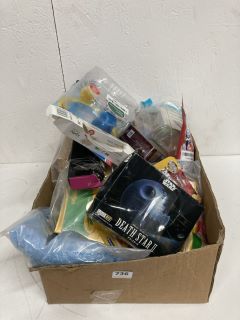 BOX OF ASSORTED ITEMS INC BANDAI STAR WARS DEATH STAR II