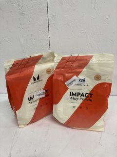 2 X MYPROTEIN IMPACT WHEY PROTEIN