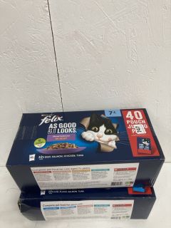 2 X 40 POUCHES OF FELIX CAT FOOD (EXP 06/2026)