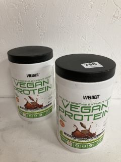 2 X WEIDER VEGAN PROTEIN POWDER