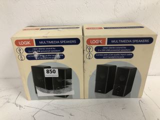 2 X LOGIK MULTIMEDIA SPEAKERS